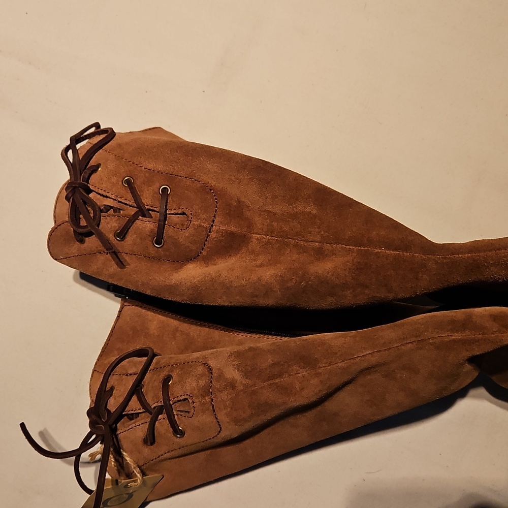 Born Cotto Brown Suede Knee-high Boots - Picture 4 of 12